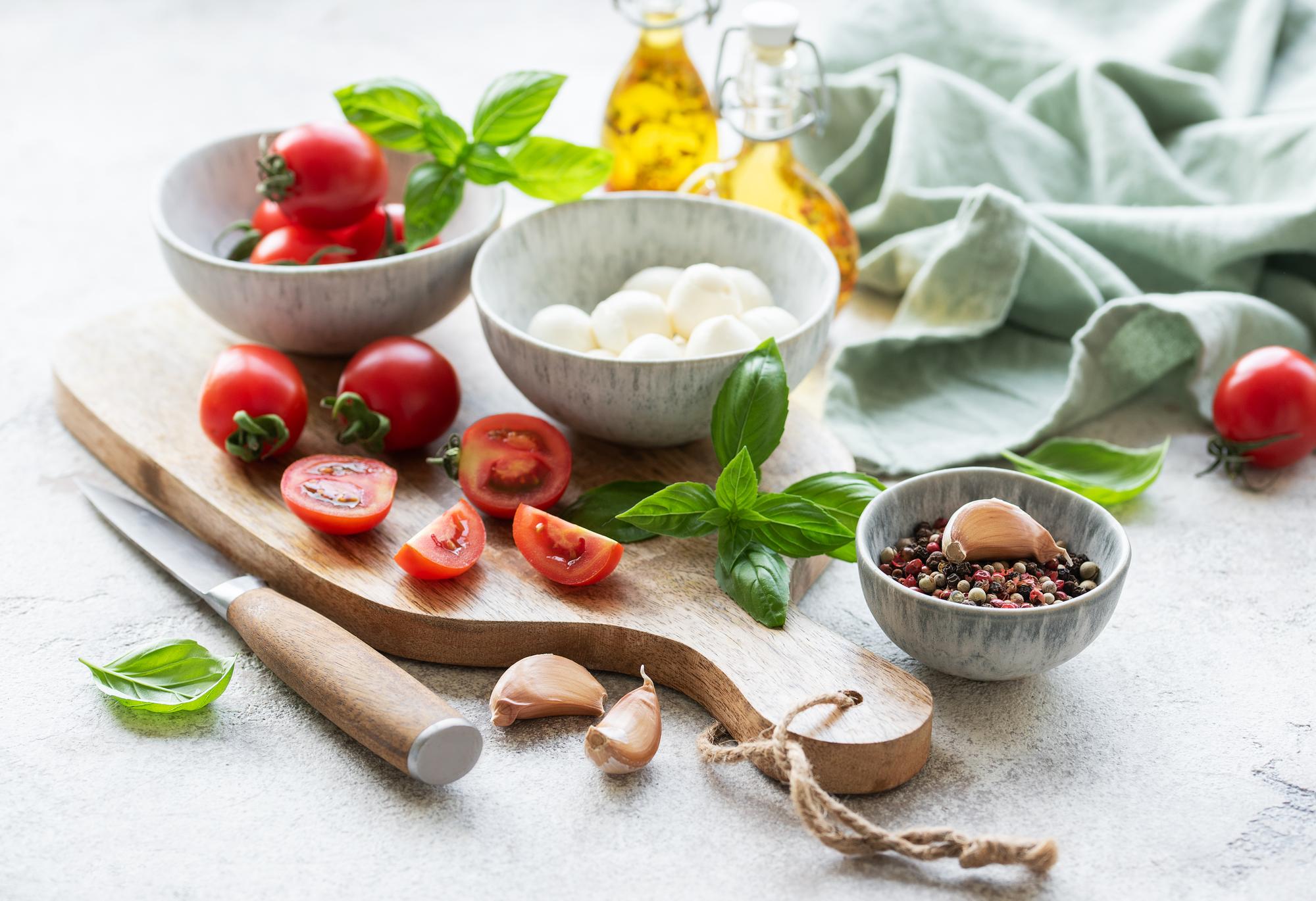Workshop ingredients on wooden table